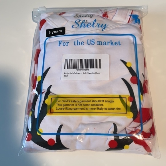 Holiday Pajamas Unisex Size 6 New! - Picture 4 of 10